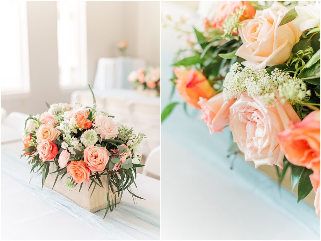 Color and pink wedding flowers