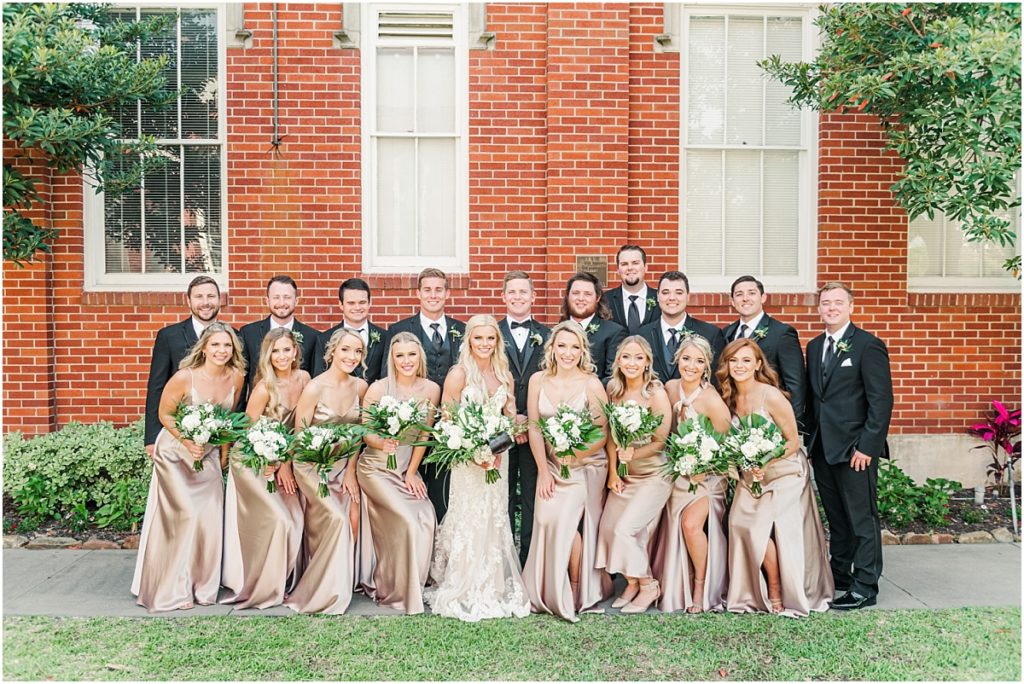 Wedding party at the Lyceum Galveston