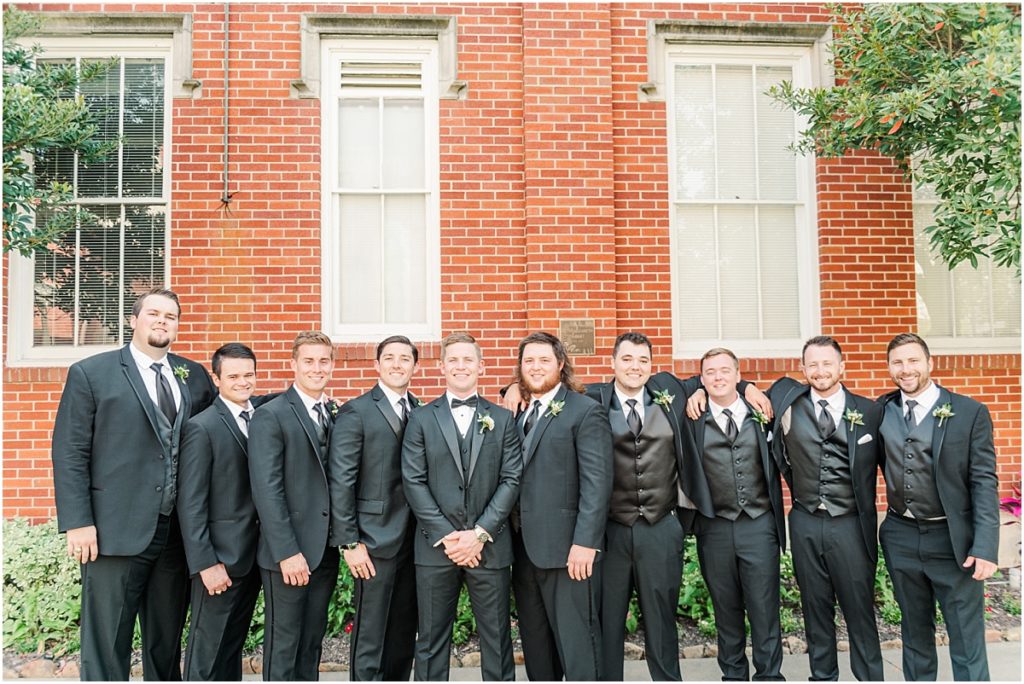 Wedding party at the Lyceum Galveston