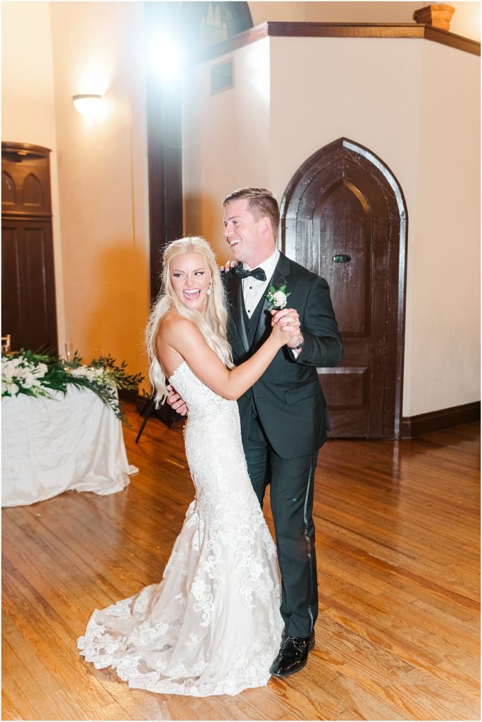 Bride and Groom's first dance at the Lyceum