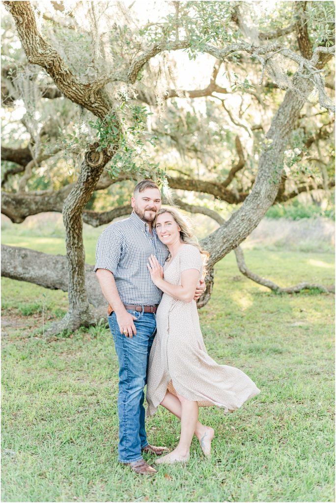 Barefoot engagement session