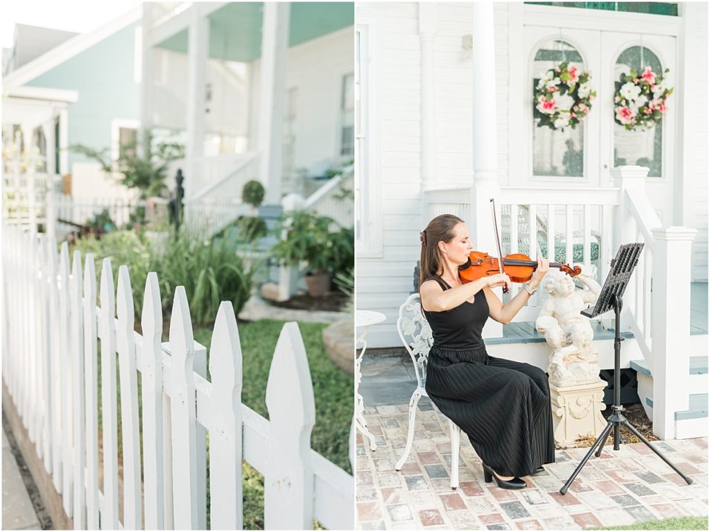 Wedding musician at Galveston Elopement