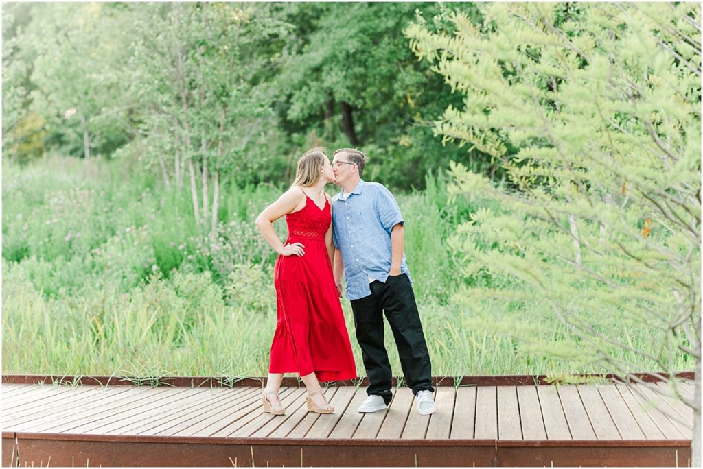 Boardwalk Engagement session at the Eastern Glades in Memorial Park