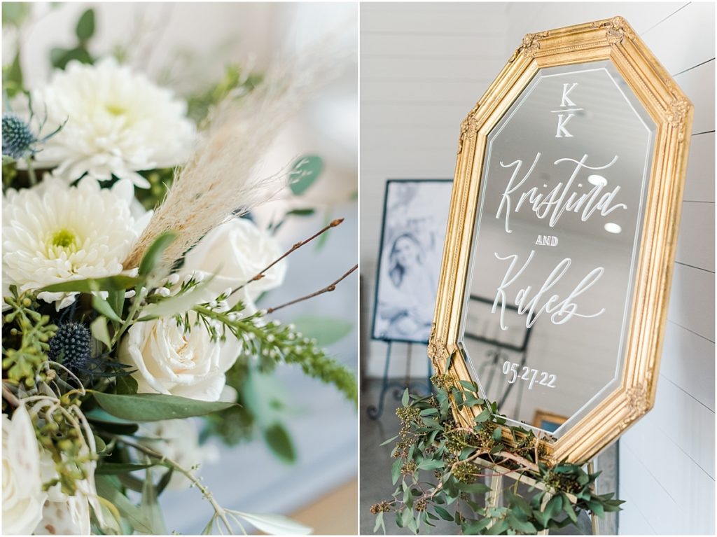 Mirror lettering for your wedding