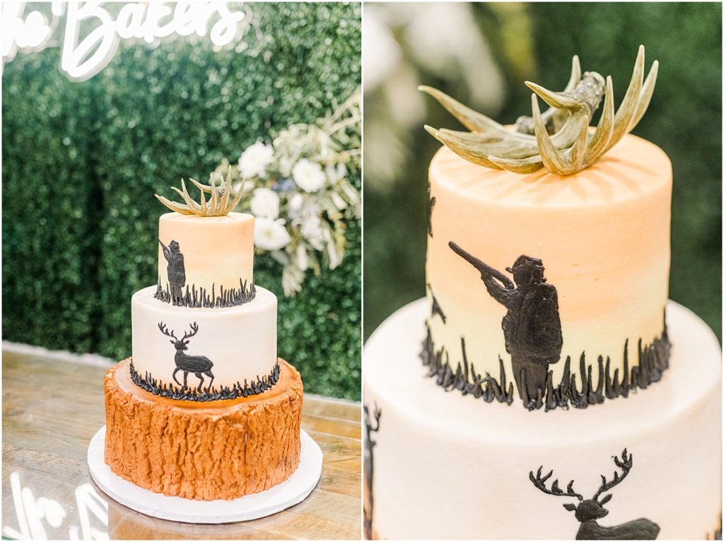 Hunting grooms cake