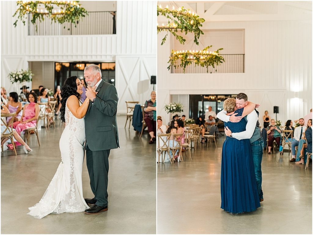 First Dances with mom and dad at wedding receptions