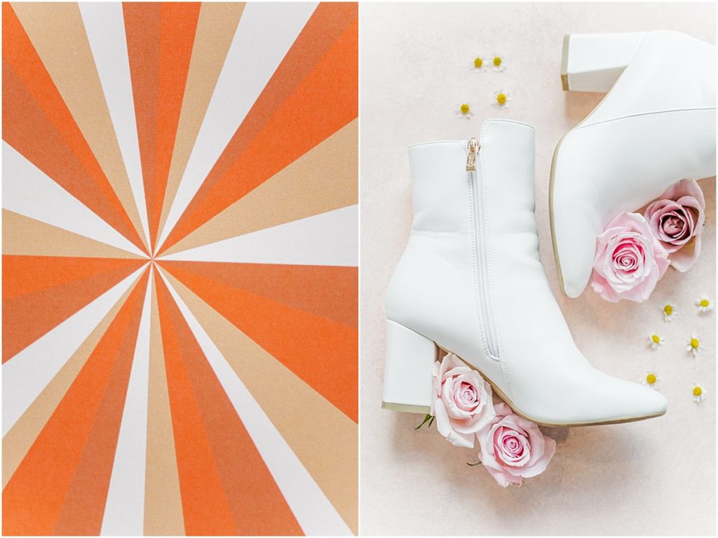 White boot wedding shoes