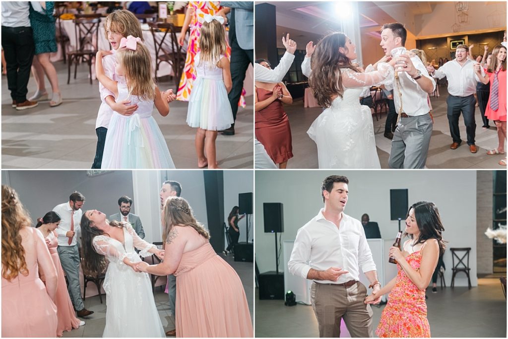 Wedding reception dancing at the Luminaire