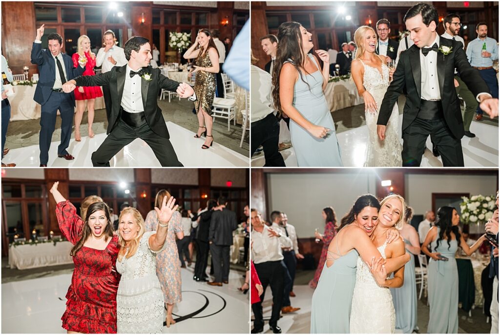 Dancing at a wedding reception in Houston