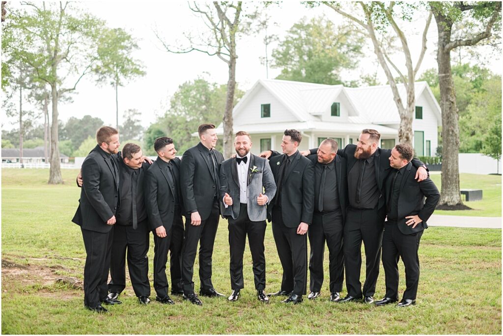 Groomsmen pictures at Boxwood Manor.