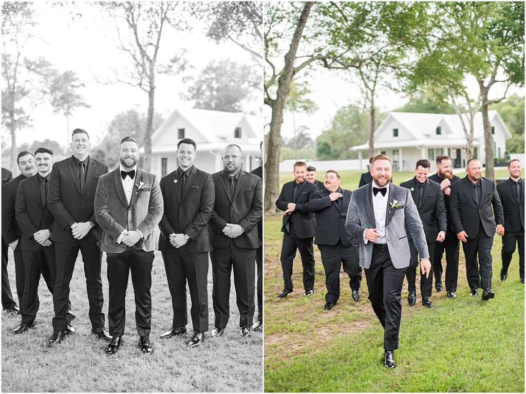 Groomsmen pictures at Boxwood Manor.