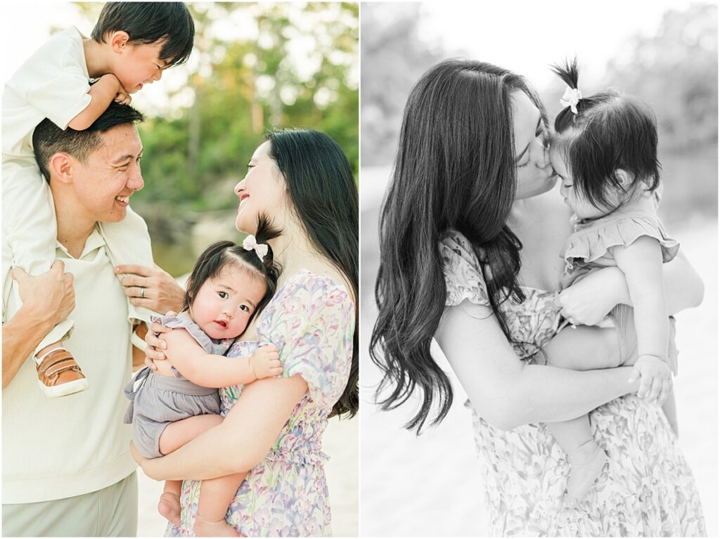 Houston Family Pictures on the beach