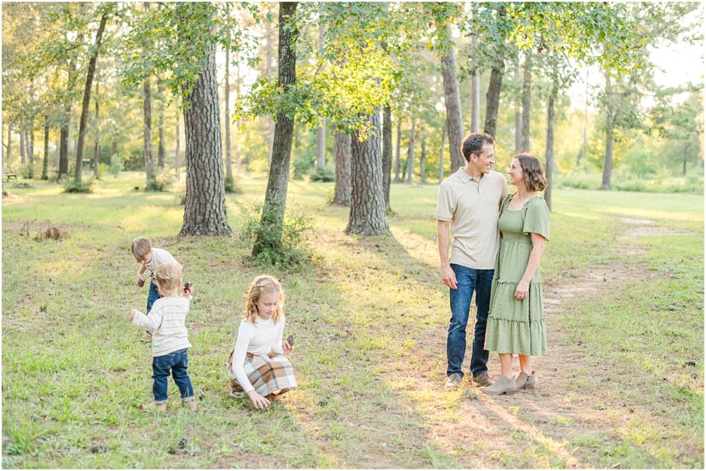 Family pictures in The Woodlands