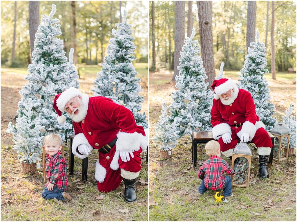 Picture with Santa in The Woodlands