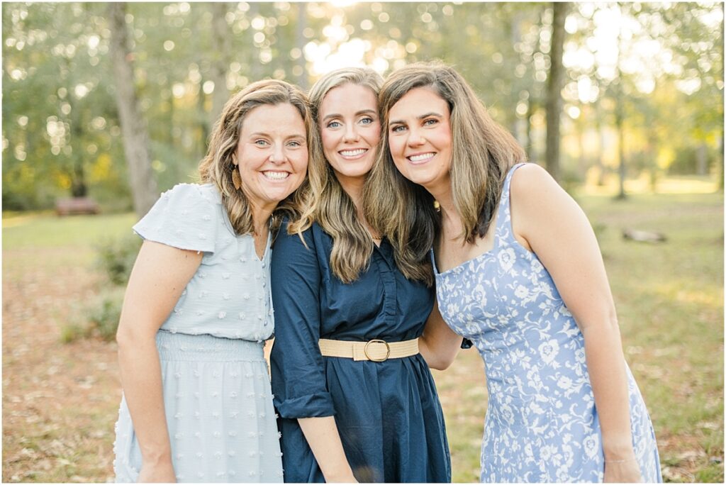 A picture of sisters during their family pictures in Saint Augustine.