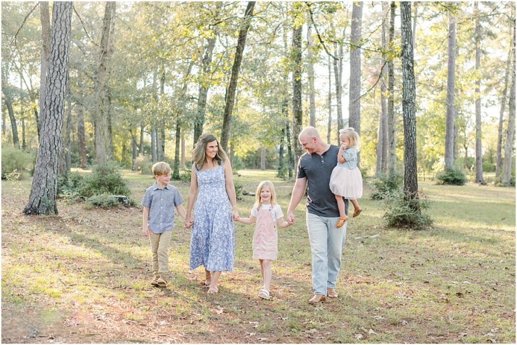 Family pictures in St. Augustine Fl at a park during the fall