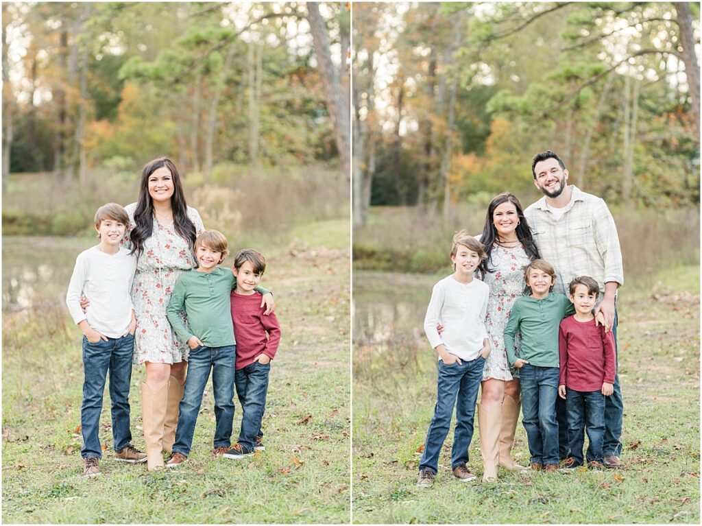 Family pictures during the fall in Northeast Florida