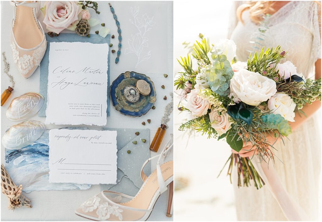 Ocean Inspired Wedding Invitation Suite for a St. Simons Wedding