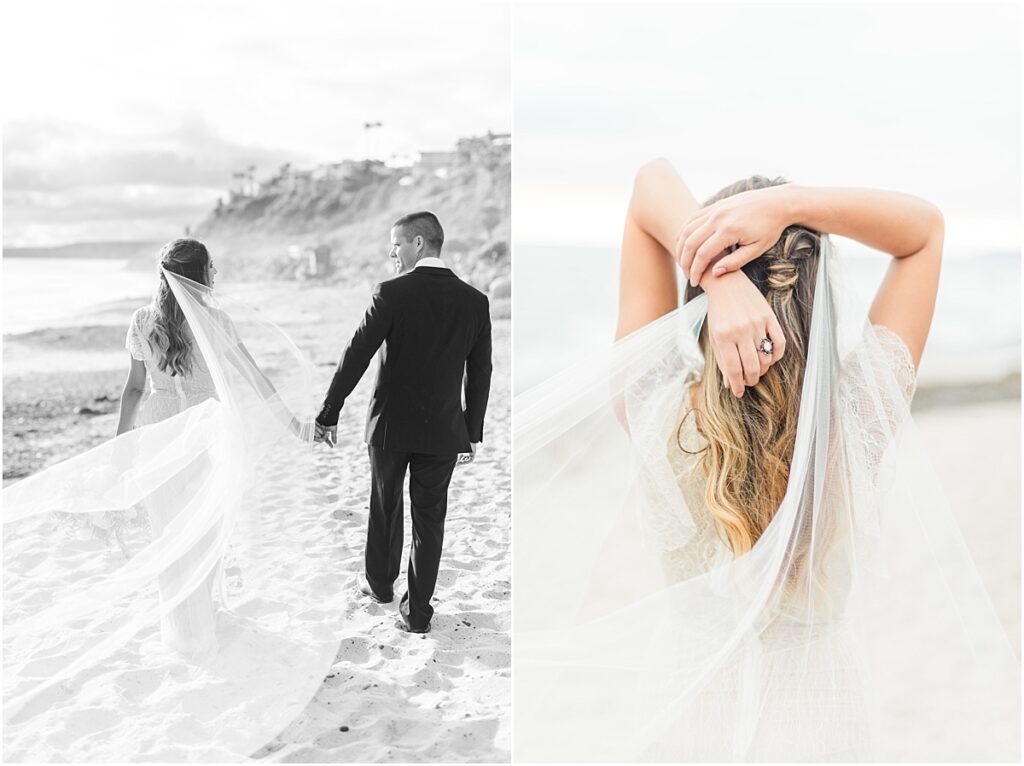 Bride and Groom on the beach in St. Simons Island