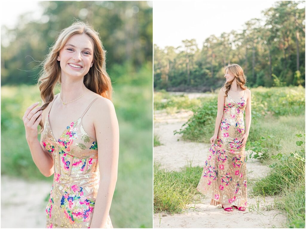 Senior session in St. Augustine, Florida by a creek