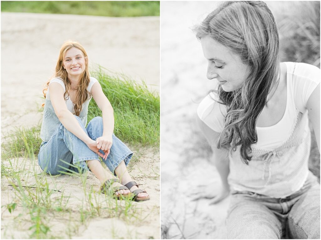 St Augustine beach pictures of a high school senior girl.