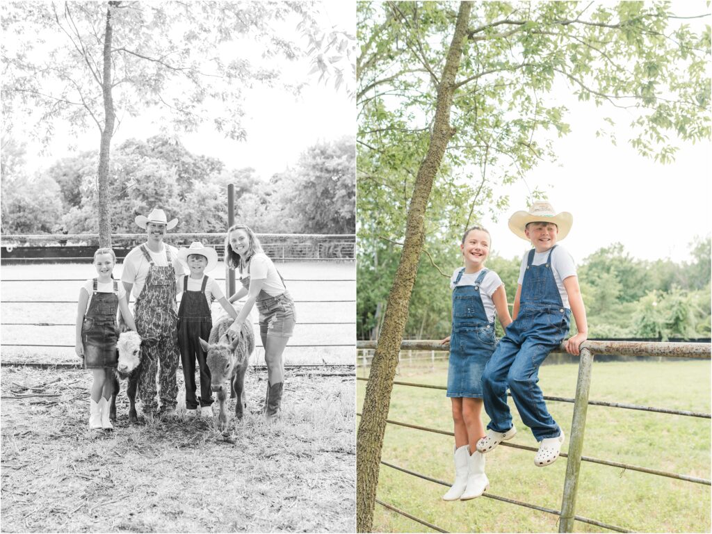 Family session on their farm in Houston