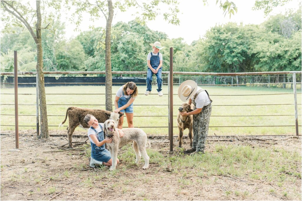 Farm family lifestyle session in Houston
