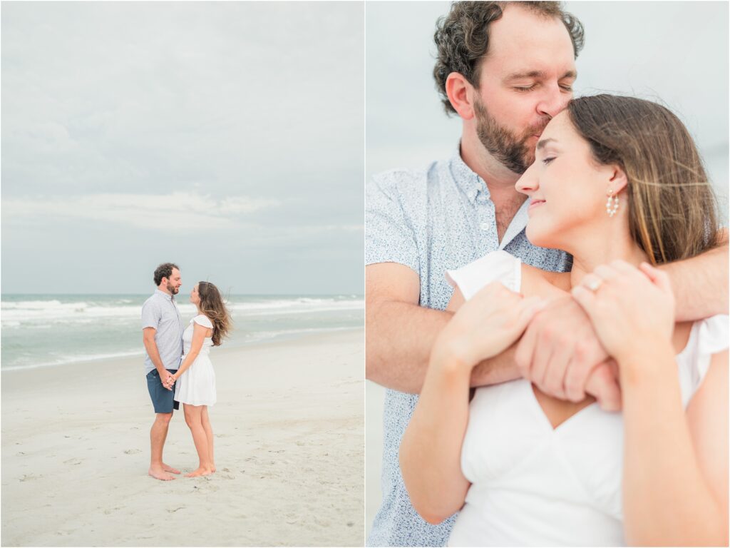 A sweet engagement session on the beach in Neptune beach
