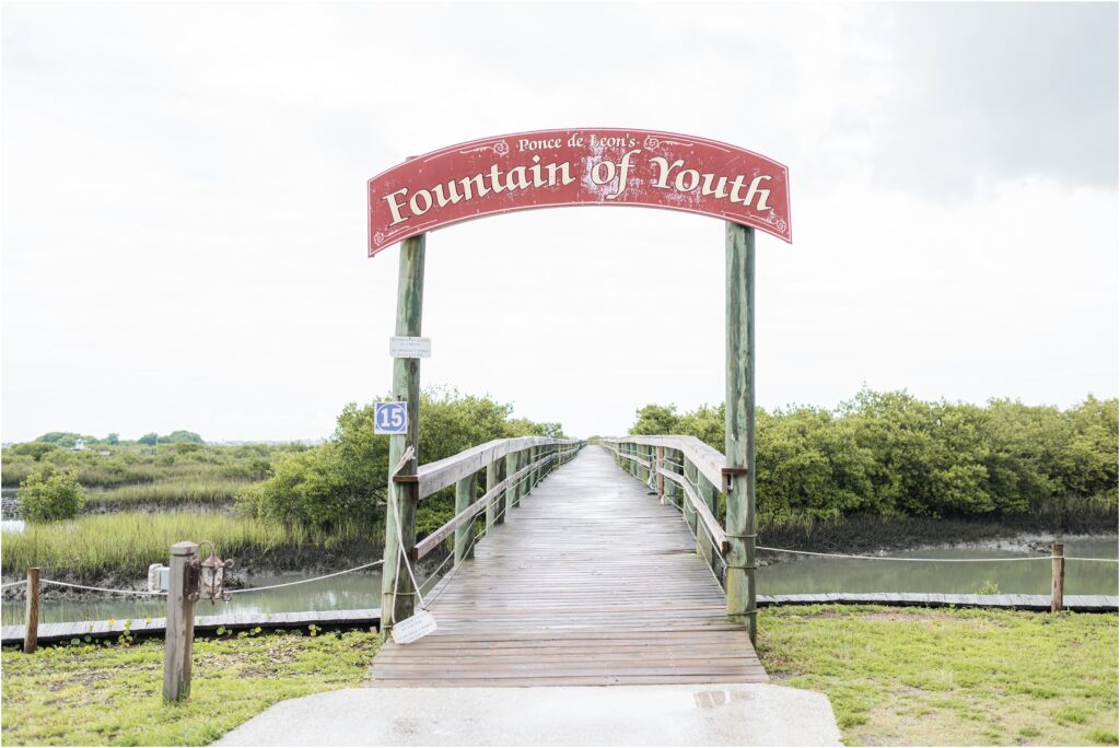 Dock at The Fountain of Youth wedding venue in St. Augustine