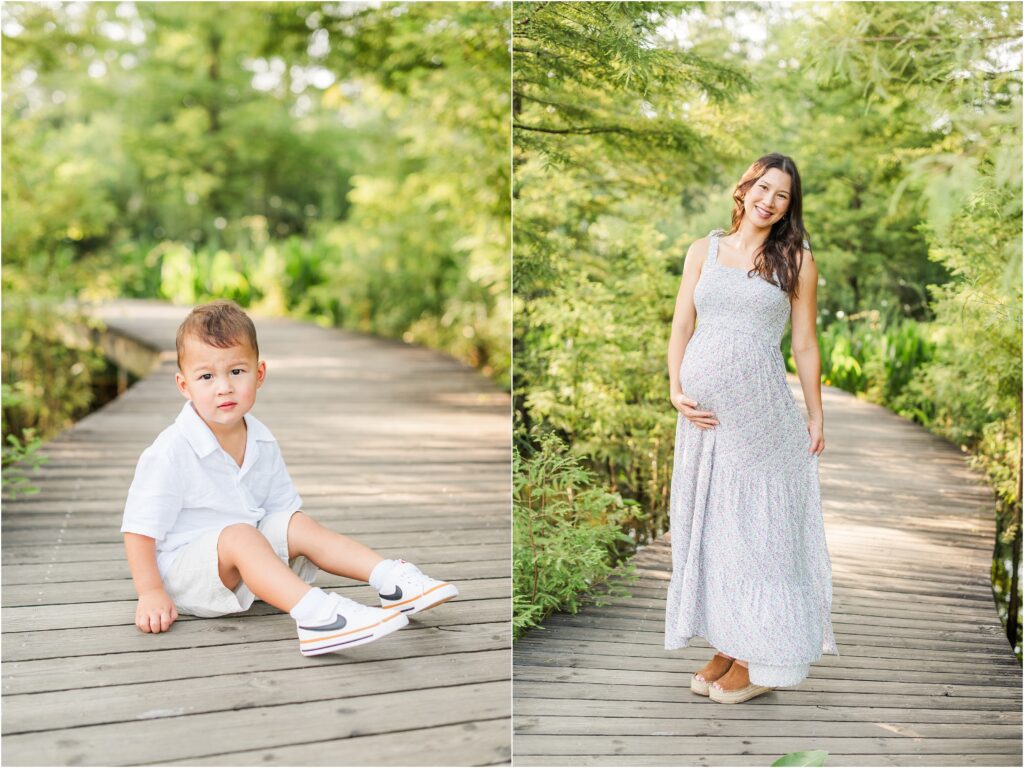 Mom and toddler son maternity photography in Jacksonville