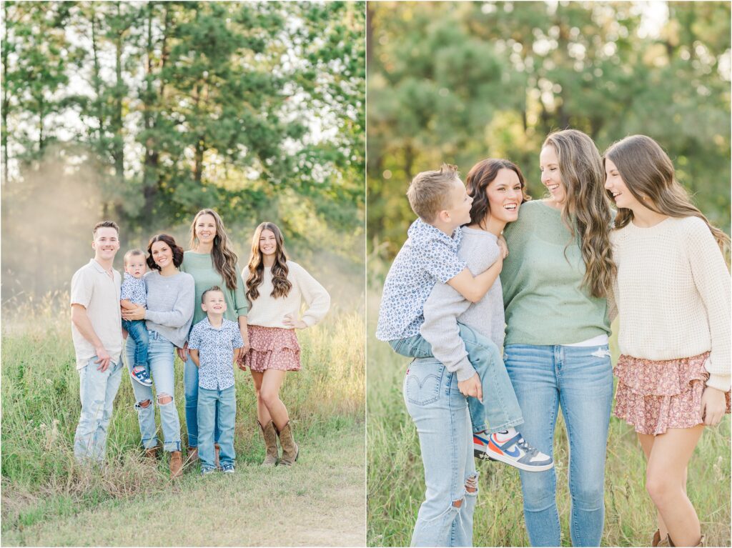 St. Augustine Family pictures in tall grass
