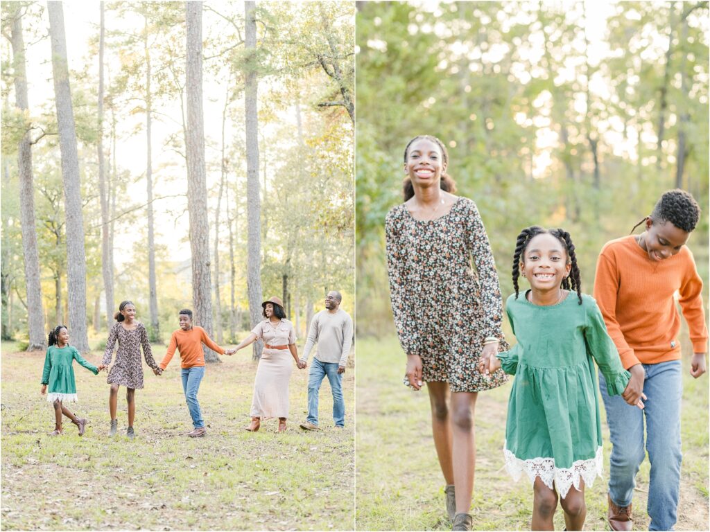 Jacksonville Florida family portraits in the fall in the park