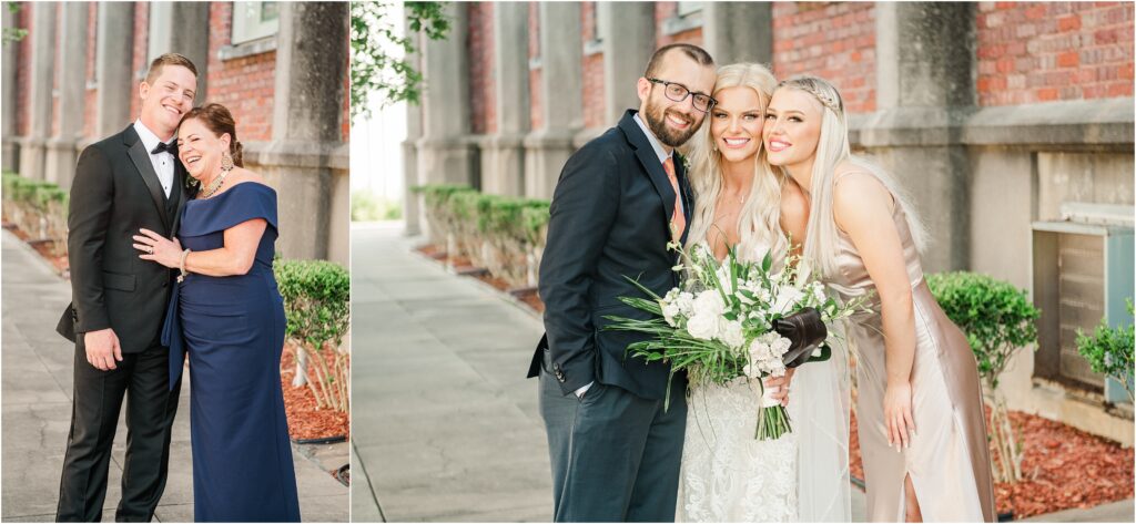 Fun family pictures at a St. Augustine wedding