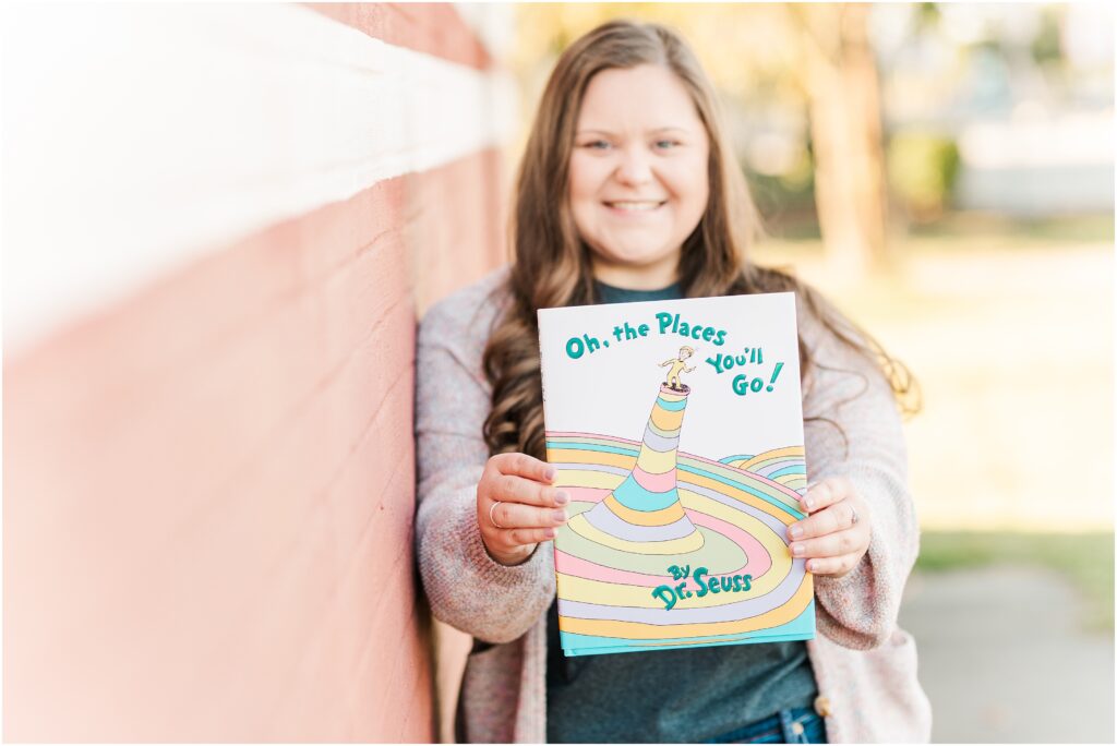 Dr. Seuss book as a prop for your graduation pictures