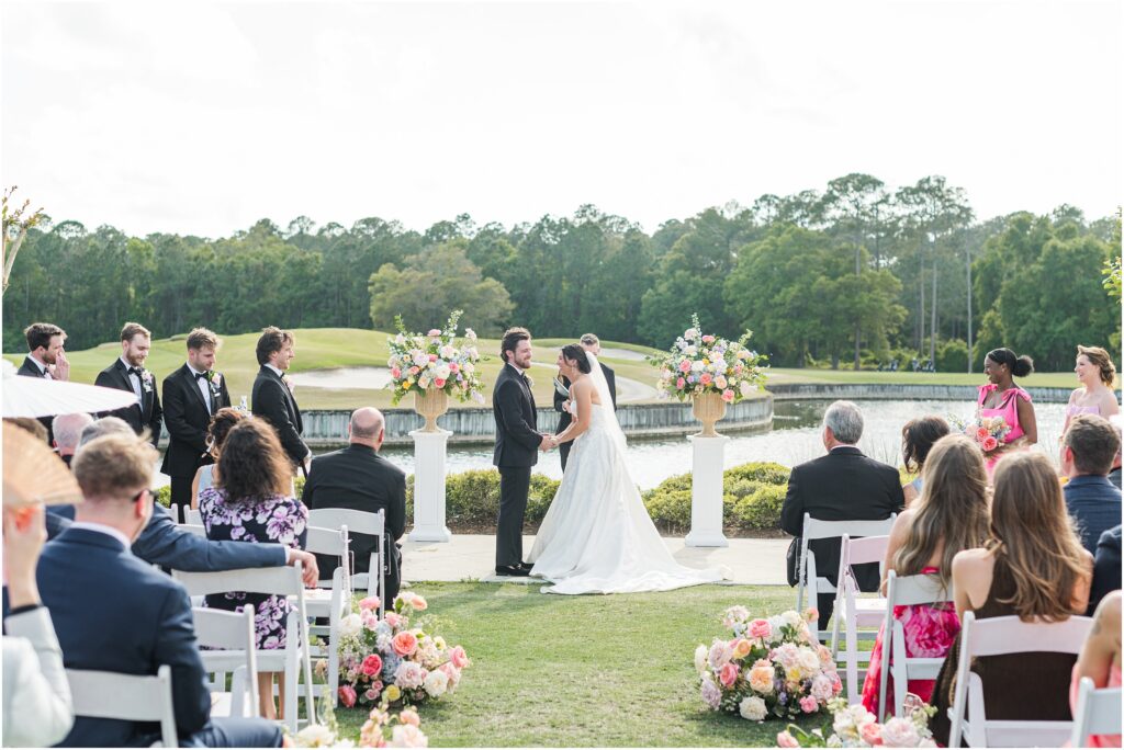 Wedding Ceremony on the golf course at St. Johns Golf & Country Club