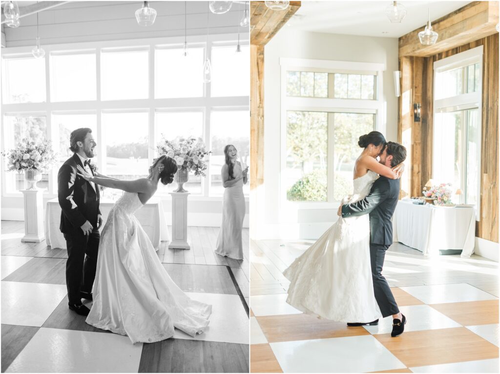 First Dance during the wedding reception at St. Johns Golf & Country Club