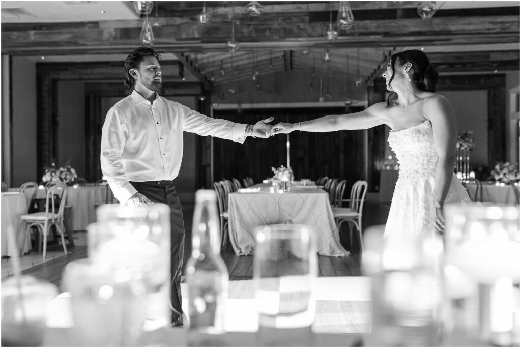 Private last dance of the wedding night at St. Johns Golf & Country Club