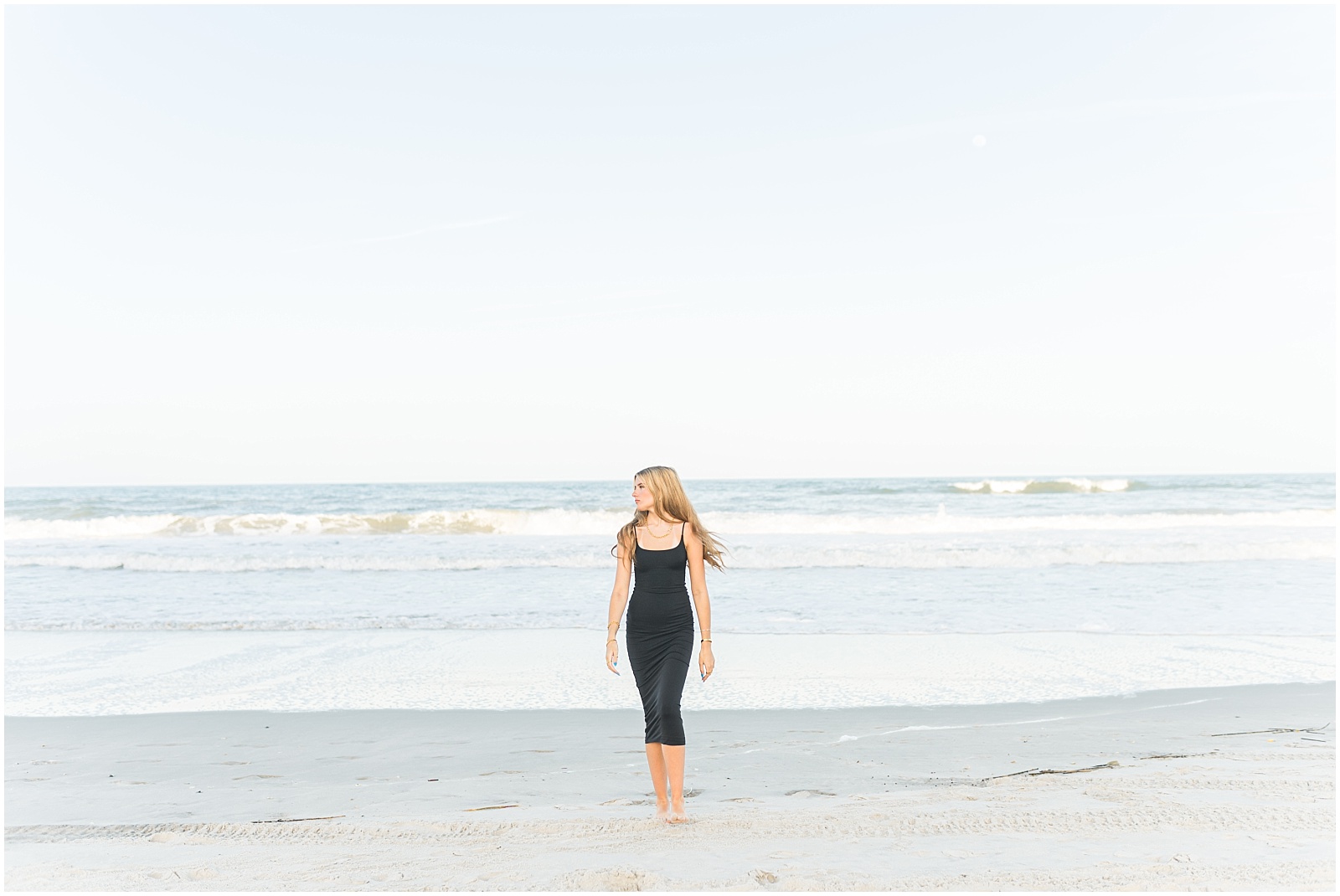 Jacksonville senior session at the beach in Ponte Vedra